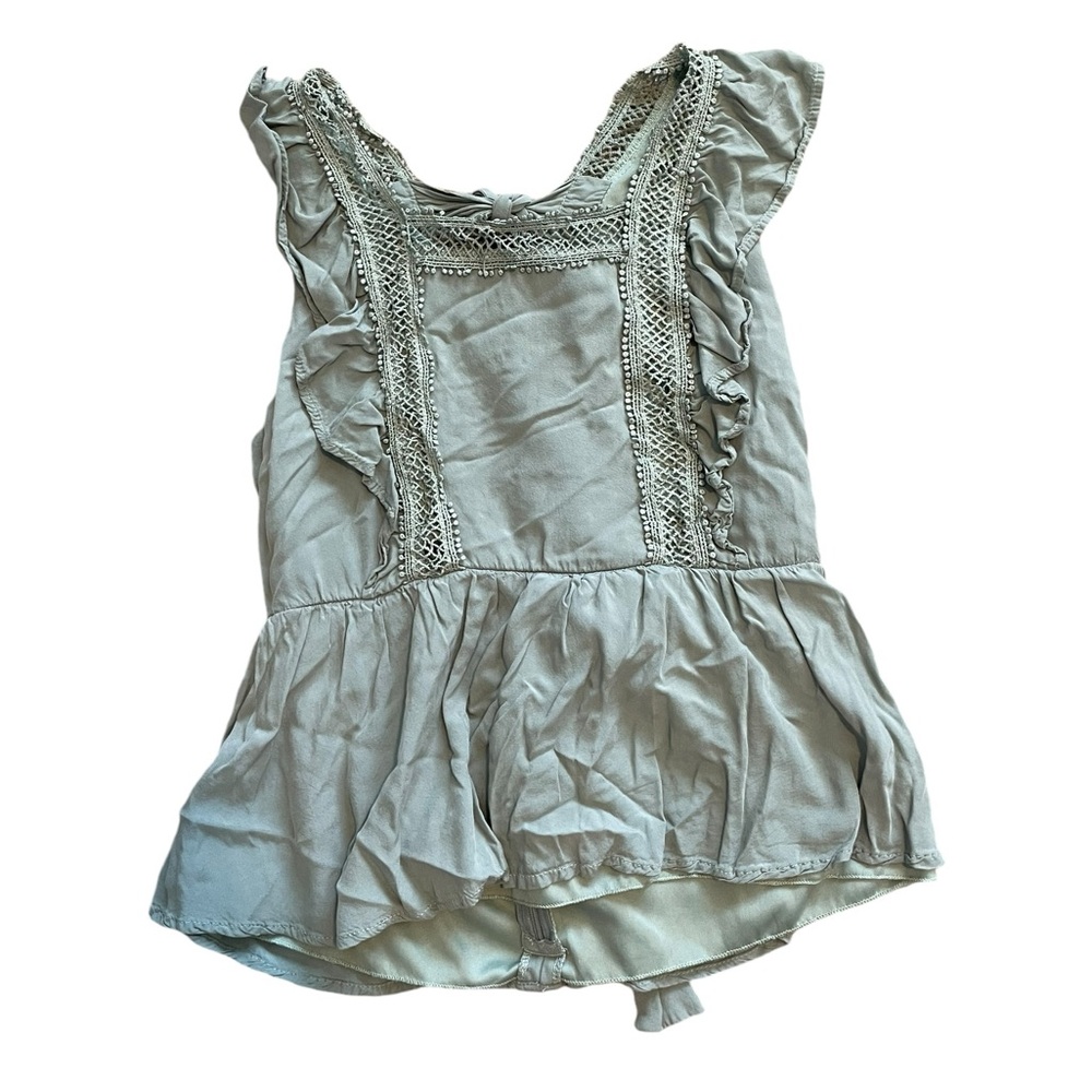 Jun + Ivy light green tank top